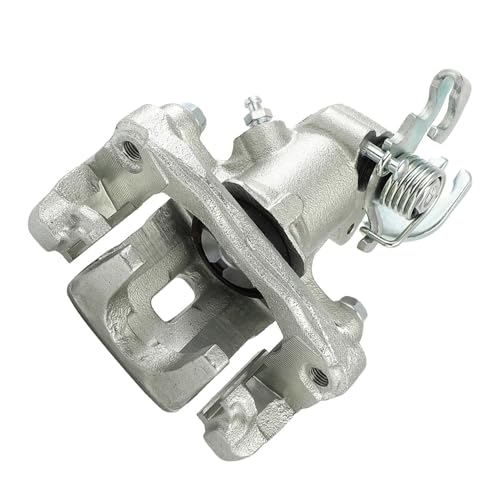 Image of Detroit Axle - Rear Left Brake Caliper for Hyundai Elantra Tiburon Kia Spectra Spectra5, Driver Side Disc Brake Caliper with Bracket Replacement