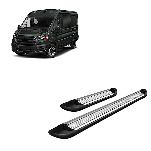 Estribos Black Horse Traslado Silver Ford Transit 2015-25