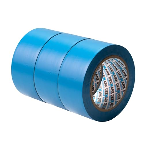 Image of Shadow Foam PVC Floor Marking Tape | Premium Vinyl Safety Tape | Durable 33M Roll for Warehouses, Industry & Shops | Waterproof, Tear-Resistant (Blue, Three Pack 50mm)
