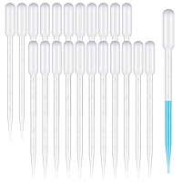 30 Stück Pipette 5ml, Kunststoff Pipetten Einweg Pipetten Dosierpipette, Transferpipetten Plastik Tropfer Pinpette Dünger Einmalpipetten für Experiment, ätherische Öle, Haustier, Pflanze