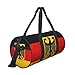 ayvcxui Flag German Coat of Arms Round Travel Duffel Bag Large Capacity Gym Sports Bags for Hiking Vacation Trips