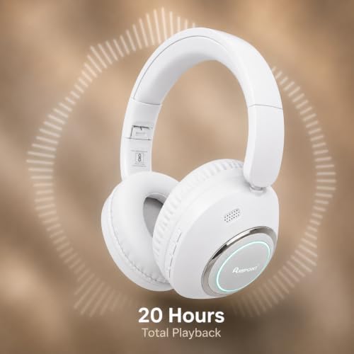 Image of RASSFOAT X7 RGB Wireless Headphones - Powerful Sound, 30H Playtime & Stunning 7-Color RGB Lights. Foldable, Comfortable, and Perfect for Music, Gaming, Movies & Calls-Anywhere, Anytime.