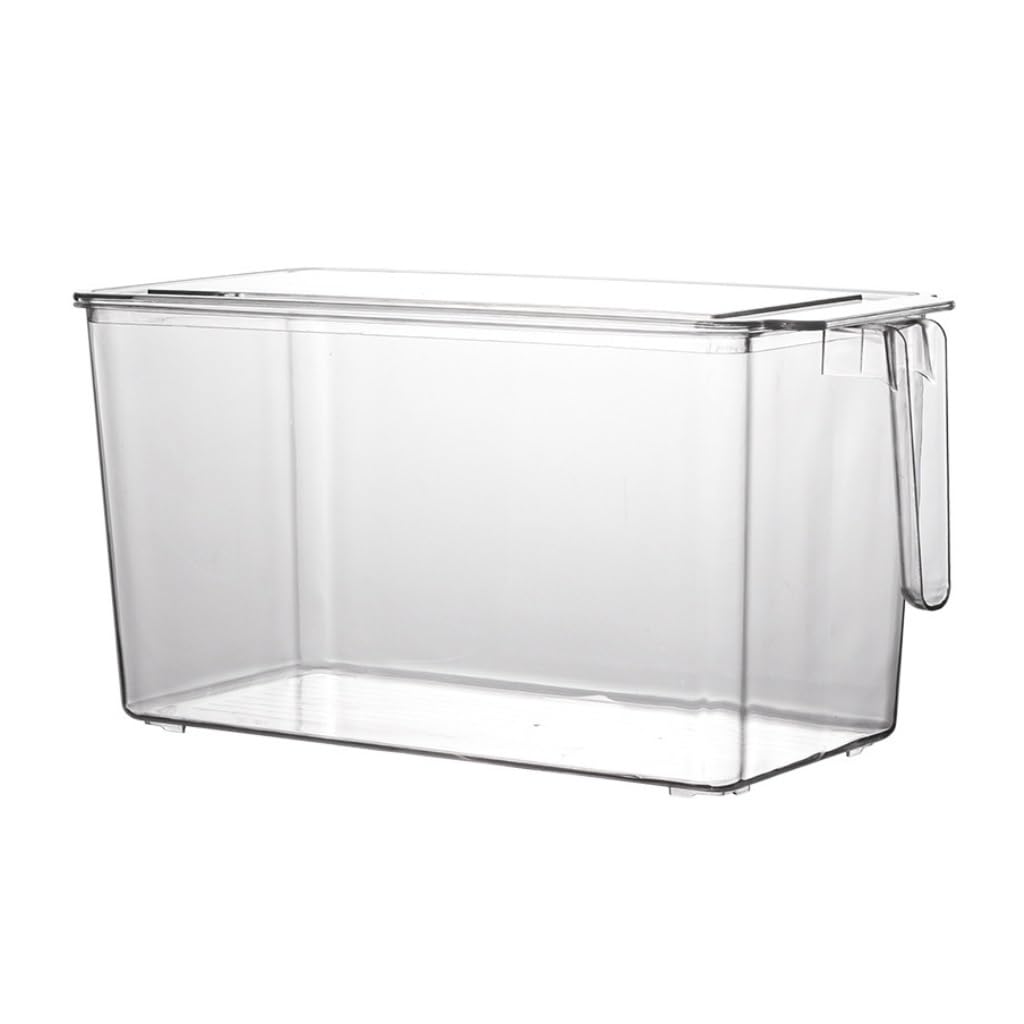 Recipientes para Alimentos Caja for el frigorífico, caja de mantenimiento fresco for congelador, caja for refrigerador Rectangular tipo cajón con cubierta para Refrigerador Frutas Vegetales