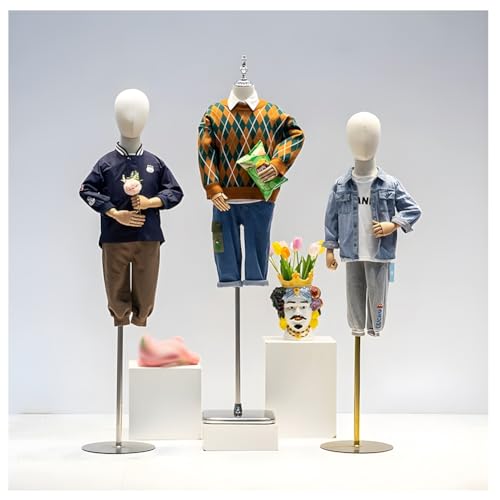 Buste de mannequin enfant réglable pour la conception et l'affichage de vêtements, support amovible pour un rangement et un transport faciles