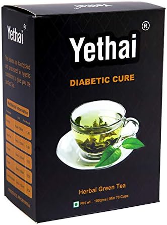 Yethai Diabetic Cure Tea; 100 g (Min 70 Cups) | Diabetic Herbal Tea Powder | Anti Diabetic Tea