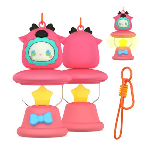 Coque AirTag antichoc avec mousqueton et silicone phosphorescent