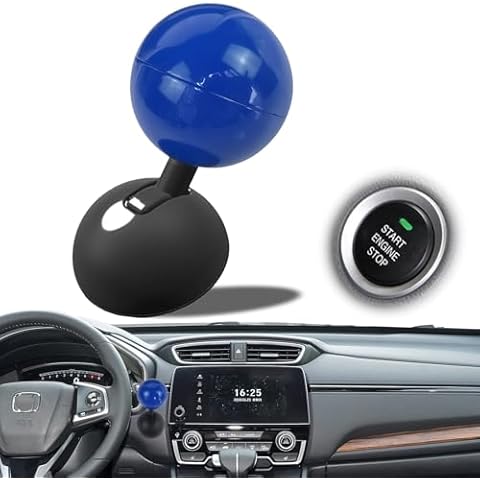 Lucstar Joystick Car Starter, All Metal Car Push to Start Button Cover Rocker, Push Start Button Cover, Car Ignition Button Cover, Red Car Accessories Decor, Cool Weird Stuff, Blue Cover