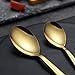 Gold Silverware Set, Berglander Titanium Gold Plating Flatware Set 20 Pieces, Stainless Steel Golden Flatware Set, Gold Cutlery Set Service For 4