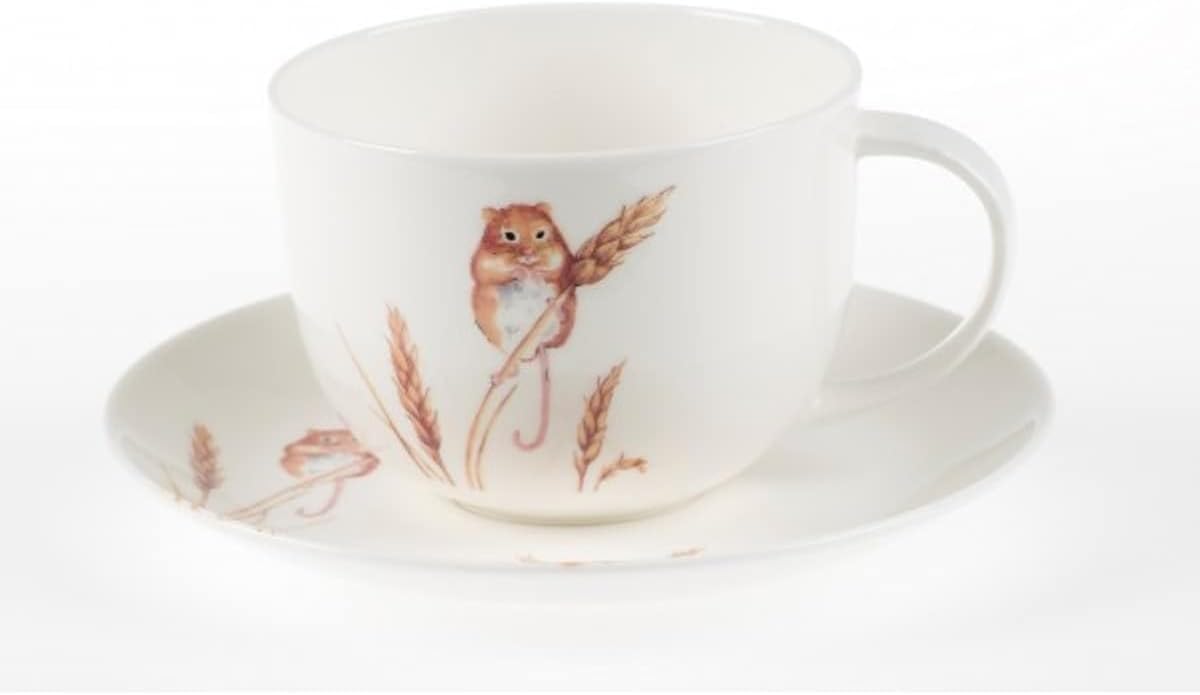 2 Piece Roy Kirkham Breakfast Cup and Saucer Set (Set of 2)