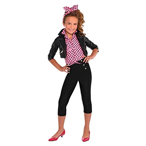 Amscan Pretty Greaser Girl Costume - Child Xl 14-16, 1 Pc #TOP21