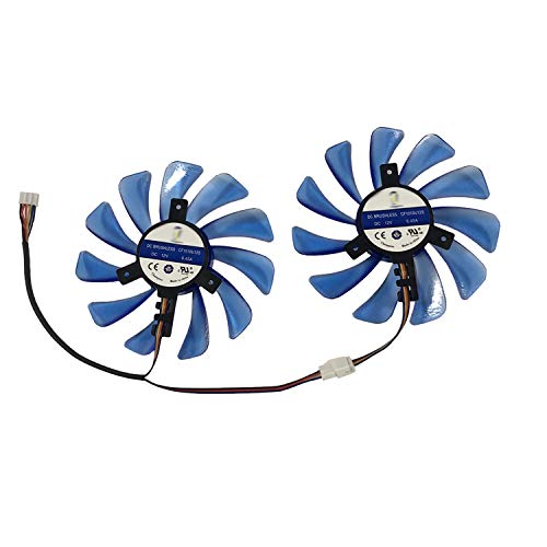 Diy Rx 584 588 5700 590 Gpu Cooler Cf1010U12S Graphics Card Fans For His Rx580 Xtr Iceq X² Rx590 Iceq X² Oc 8Gb Rx5700 Video Cards Cooling (100Mm Diameter 40Mmx40Mm Pitch Cf1010U12S Blue) #TOP21
