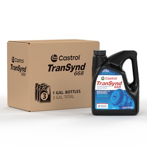 Castrol TranSynd 668 Full-Synthetic Automatic Transmission Fluid, 1 Gallon, Pack of 3
