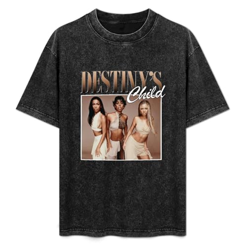 Destinys Child Mens T-Shirt Printed Graphic Top Unisex Black Tee S