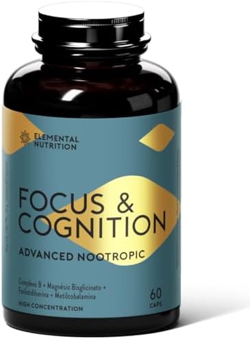 Vitamina para Foco e Cognição, Elemental Nutrition, Focus & Cogni...
