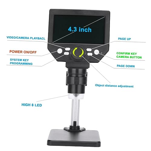 Microscope numérique LCD Tofficu avec éclairage LED pour observations précises de laboratoire - 2