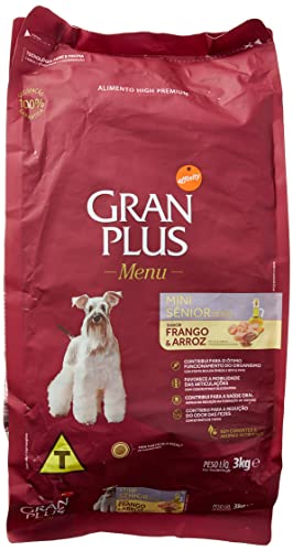 Ração GranPlus Menu Cães Mini Sênior Frango e Arroz