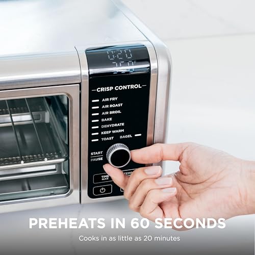 Ninja Digital Air Fryer & Toaster Oven | 8-in-1 Functionality | Flip-Up Design | XL Capacity | Air Fry Basket, Sheet Pan, Wire Rack & Crumb Tray | 1800 Watt | Silver | SP101 #4