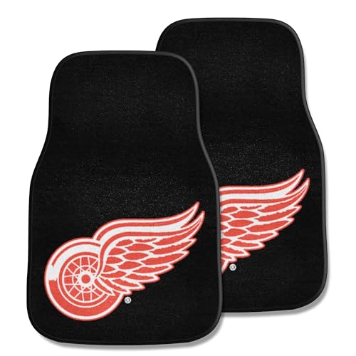 FANMATS 10724 NHL Detroit Red Wings Nylon Face Carpet Car Mat