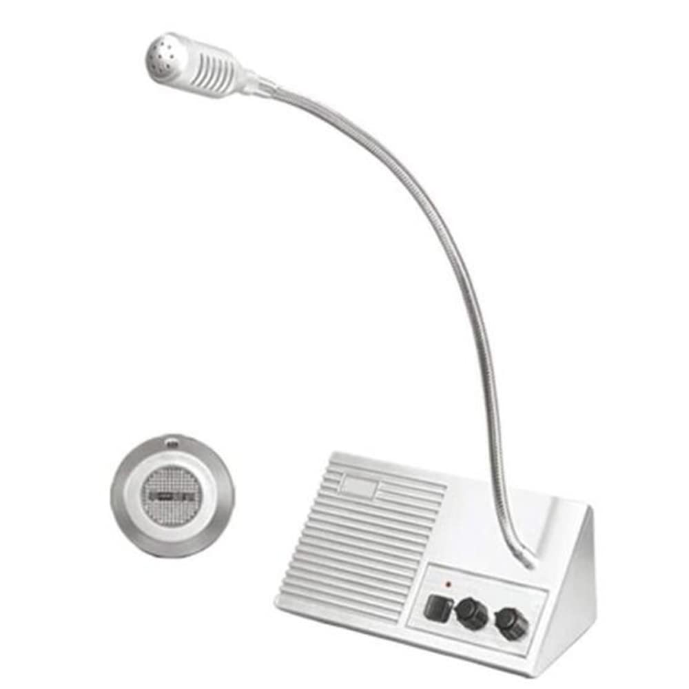 Sistema de Altavoces de Ventana, micrófono de Sonido lo Suficientemente Alto, intercomunicador de Contador de Ventana de Doble vía antiinterferencias para Negocios/Banco/Oficina