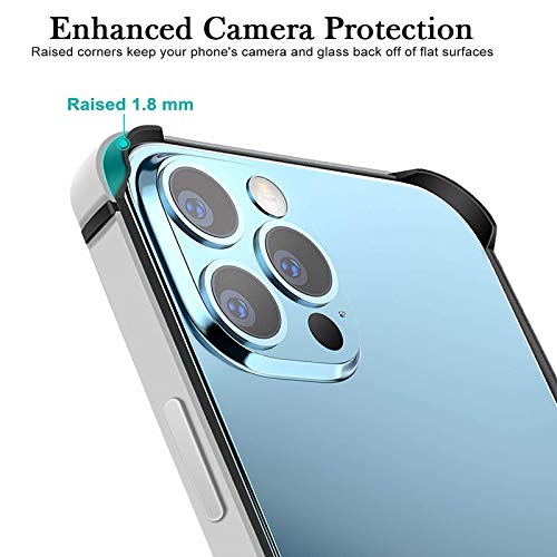 Aluminum Frame Metal Bumper Frame Slim Hard Case Cover For Iphone 13Mini, Metal Frame Armor With Soft Inner Bumper, Raised Edge Protection (Black 5.4" Iphone 13 Mini) #TOP3