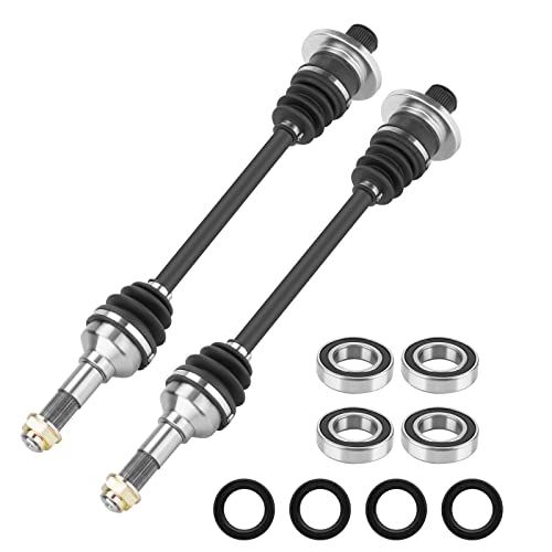 Image of Rear Left or Right CV Axle & Wheel Bearing Kit for Yamaha Rhino 450 2006-2009, for Rhino 660 2004-2007, for Rhino 700 2008-2013,2 CV Axles and 2 Wheel Bearings