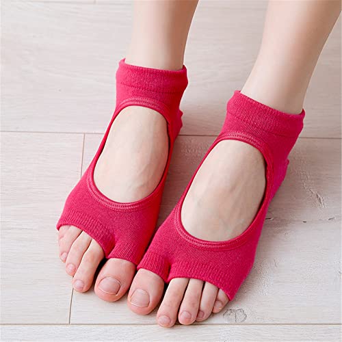 Calcetines de yoga ZYC algodón transpirable aptitud pilates mujeres 3