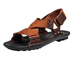 Alikeey Sandalen voor heren, strand, zomer, modieus, casual, getijden, antislip, comfortabel sandelhout