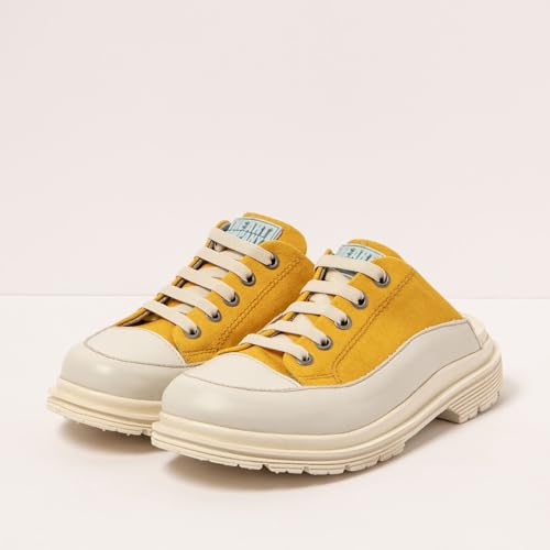 Art Para Mujer. 115541146003_024 Zuecos De Piel 1554 Birmingham Amarillo (39), 3 A 5Cm, Cordones, Casual - 5