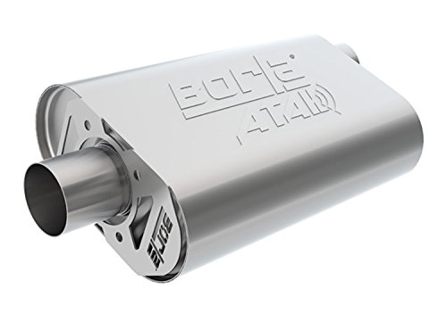 BORLA 400945 CrateMuffler Chevrolet Stock Output LS3 6.2L V8 2.5\" Offset/Center 14\" x 4.35\" x 9.10\" Body ATAK.