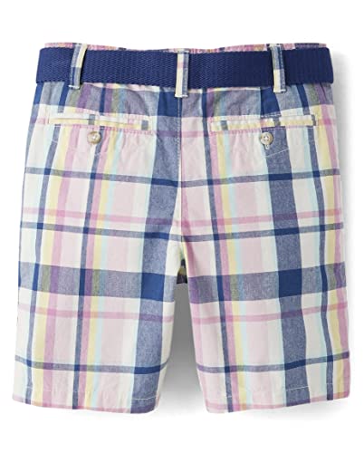 Gymboree,Boys,And Toddler Belted Chino Shorts,Simply White Plaid,3 #TOP3