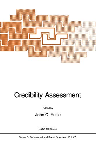 Credibility Assessment (NATO Science Series D:, 47)