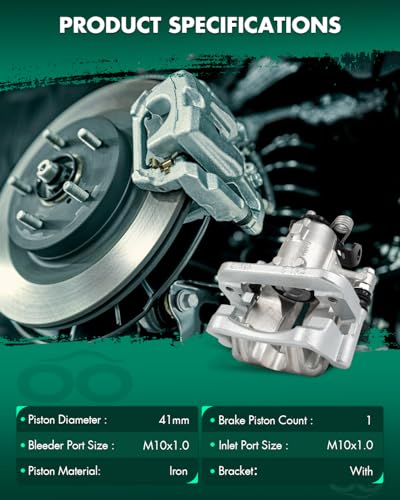 Image of SCITOO Rear Brake Calipers With Bracket 18B5324 18B5325 Compatible For Buick For LaCrosse 2012-2016,For Buick For Regal 2011-2017,For Chevrolet For Malibu 2013