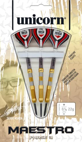 Unicorn Steel Tip Darts Set, Gold, 22 g - Image 3