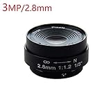 Yohii Replacement 2.8mm/0.11 Inch Fixed Iris IR Lens 1/3