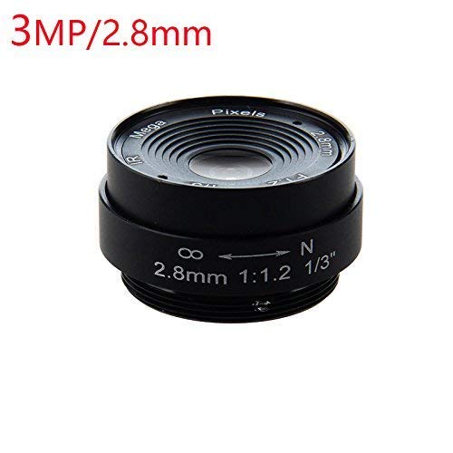 Yohii Replacement 2.8mm/0.11 Inch Fixed Iris IR Lens 1/3