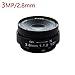 Yohii Replacement 2.8mm/0.11 Inch Fixed Iris IR Lens 1/3" CS FL2812-3MP CCTV Camera