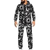 Eigenschaften: Unisex-Jumpsuits mit langen Ärmeln und Kordelzug, Reißverschluss vorne; Kängurutaschen vorne, Knöchel- und Handgelenkmanschetten