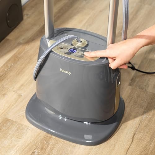 Beldray Digital Upright Garment Steamer & Iron – Potencia de 2180W, vaporizador 2 en 1, control digital, 45g/min de vapor, 3,5 bares de presión, depósito de 1,5L, suela de cerámica, SureTemp - imagen 6