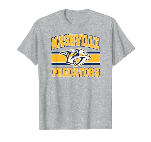 Nashville Predators Stripe Gray Officially Licensed T-Shirt