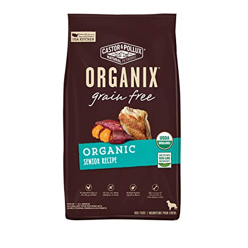 10 Best Organic Dry Dog Food in 2022 12 Castor & Pollux ORGANIX Grain Free Organic Senior Recipe Grain Free Dry Dog Food - 4 lb. Bag