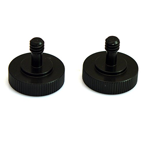 Vonoto 2 Pack Black Metal 1/4" Male To 1/4" Female Screw Adapter For Camera Tripod L Type Bracket Stand Tripod Ball Head #TOP1