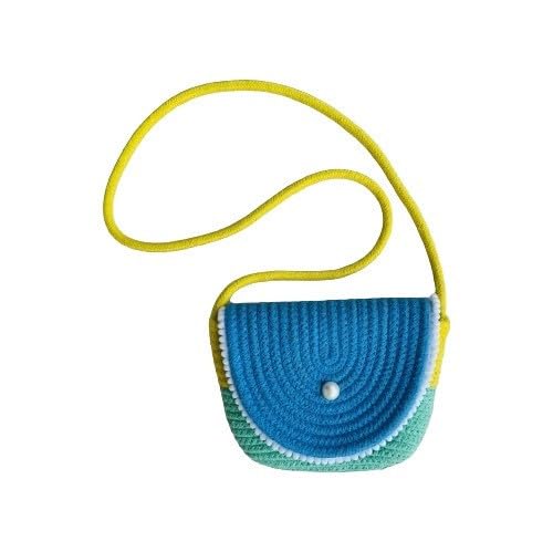 ATICUE Hancrafted Cotton Cross Body Casual Sling Bag for Women Zip Closure with Flap for Everyday Use (9x6.5x2.5 inch) Blue (B0D5C1N4KZ) Amazon Price History, Amazon Price Tracker
