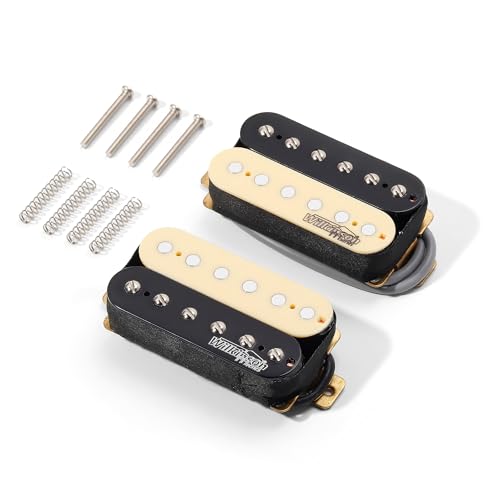 Wilkinson M Series Guitar Parts,WOHZB Alnico 5 Humbucker Pickups Neck Bridge Pickups Set for Electric Guitar(WOHZB)
