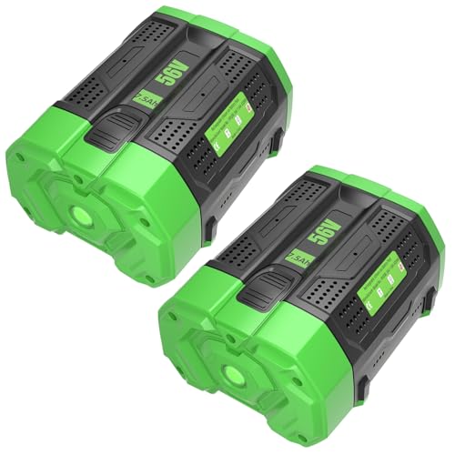 Image of 2 Packs Replacement for EGO 56V Battery 7.5Ah BA4200T BA4200(Black)