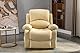 ASTAN HOGAR Relaxsessel mit manueller Neigung (Nullwandsystem), Massage und Thermotherapie, Modell Ramón AH-AR30910CR, cremefarben