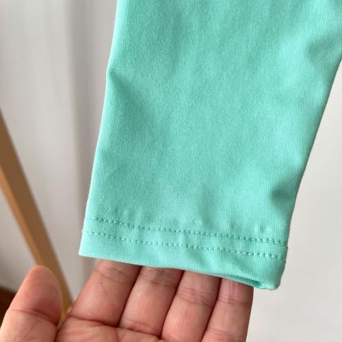 Girls Ruffle Footless Tights Pants Solid Color Soft Stretch Leggings Pants Multicolour Skinny Active Trousers3