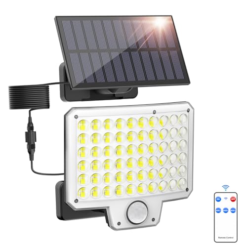 Onforu Solar Lights Outdoor, 240 LED 3000LM Motion Sensor Outdoor Lights with Remote, IP...
