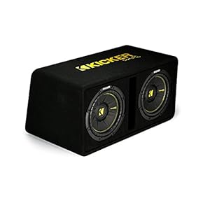 Kicker 44DCWC102 Dual CompC 10″ Subwoofers in Vented Enclosure, 2-Ohm