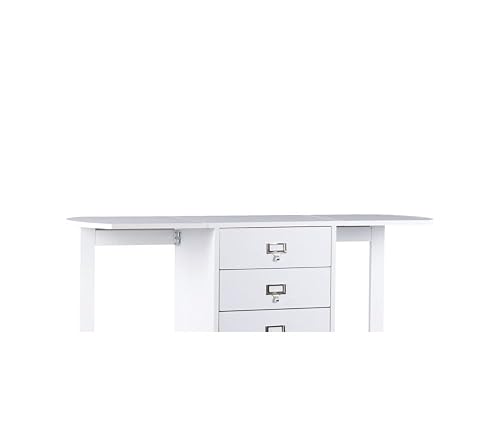 Amazon.com: SEI Furniture Drop-Leaf Desk w/Storage, White : Home