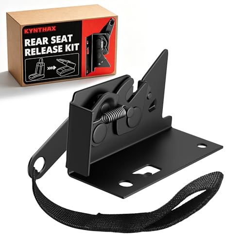 KYNTHAX Rear Seat Release Kit Upgraded OEM Replacement for Ford F-150 F-250 F-350 F-450 / Raptor SuperCab & SuperCrew (20092025) One-Piece Quick Release Back Seat Latch Black Strap